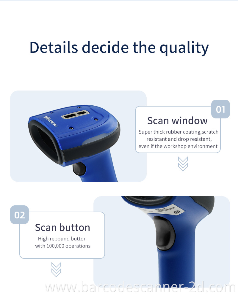 Winson ST10-71FA-BTU Ultra-Rugged Scanner Long Distance Imager Industrial Barcode Scanner Manufactures